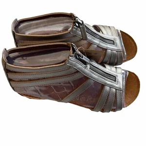 Sandalias Bearpaw Layla II Gunmetal Metálicas Gladiador Mujer’s 7 Tiras Cremallera - Imagen 1 de 4