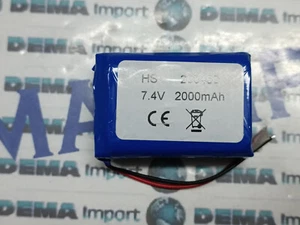 Batteria a litio ricaricabile 7.4V DOPPIA CELLA 2000mAh dispositivi lenti - Foto 1 di 3