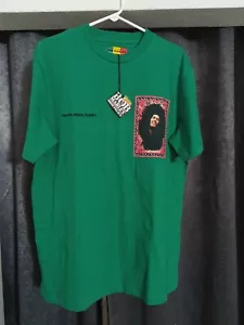 Shoe Palace x Bob Marley Tour Green T-Shirt Size Large Brand New w/ Tags - Picture 1 of 5