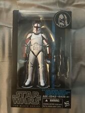 Star Wars Black Series 6  Clone Trooper Captain Action Figure  13 blue line.