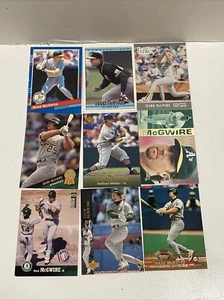 MARK MCGWIRE Baseball Card Lot of 9 cards Oakland Athletics Cardinals 2 - Picture 1 of 19