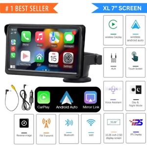 7" Touch Screen Car Wireless Apple CarPlay Auto Android Radio Display Stereo UK