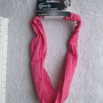 1 diadema ROSA Goody Fashionow brillo ajuste suave tela delgada ligera Foto 1 de 4