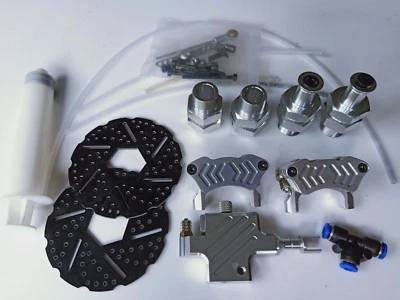 Baja Front Wheel Hydraulic Disc Brake + wheel nut for 1/5 HPI ROVAN KM Baja 5B  - Image 1 of 4