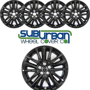 2021-2024 Toyota Camry SE / XLE # IMP-480BLK 18" Gloss Black Wheel Skins SET/4 - Picture 1 of 10