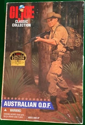 G.I. Joe 1996 Classic Collection AUSTRALIAN O.D.F. Black Soldier 12" Box Hasbro - Image 1 of 4