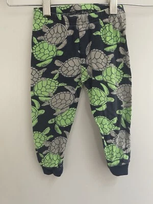 Carter's Baby Boy Green Turtle Print 100% Cotton Snug Fitting PJ Pants Navy 18 M - Image 1 of 4