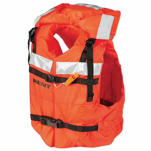 Kent Type I Commercial Adult Vest Style Life Jacket - Orange