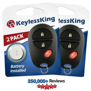 2 For 08 2009 2010 2011 2012 Toyota Highlander Sequoia Tundra Remote Car Key Fob - Picture 1 of 1