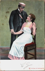 Postal vintage pareja amor y romance B191 - Imagen 1 de 2