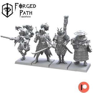 Samurai Vampire, Wargaming Fantasy Undead Skeleton Japanese Samurai Miniatures - Picture 1 of 5