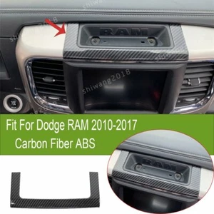 Carbon Fiber Center Console Storage Decoration Cover Fit For Dodge RAM 2010-2017 - Bild 1 von 9