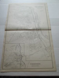 ;1892 NEW HAMPSHIRE ANTIQUE MAP, MILTON & PO.s, GREAT FALLS, SOMERSWORTH DURHAM+ - Picture 1 of 6