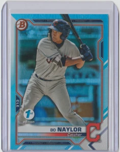 2021 Bowman 1st Edition - Bo Naylor #BFE-124 (RC) Sky Blue Foil - Picture 1 of 1