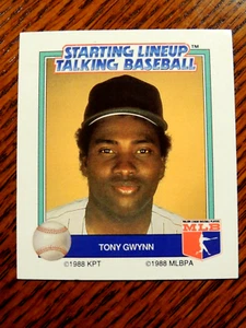 TONY GWYNN 1988 STARTING LINEUP TALKING BASEBALL CARD #21 PADRES HOF - Picture 1 of 1
