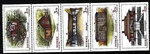Sweden 1995 booklet pane Swedish houses 1. Country houses. MNH - Picture 1 of 1