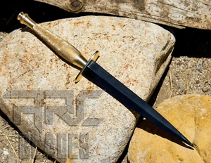 FAIRBAIRN SYKES BRITISCHE ARMEE KOMMANDO MESSER 2. GRIFF STAHLDOLCH MIT SCHEIDE - Bild 1 von 3