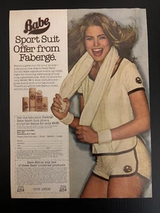 1980 Fabergé Babe Sportanzug - Vintage Printanzeige - Promo Angebot - Bild 1 von 1