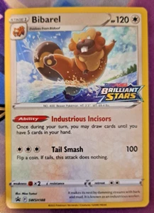 Pokemon TCG Bibarel SWSH188 SWSH: Sword & Shield Promo Cards Holo STAMP Near Min - Picture 1 of 2