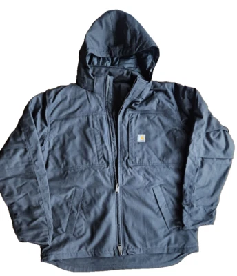 Carhartt Men's Full Swing Duck Insulated Jacket Loose Fit XL Tall Black - Image 1 of 4