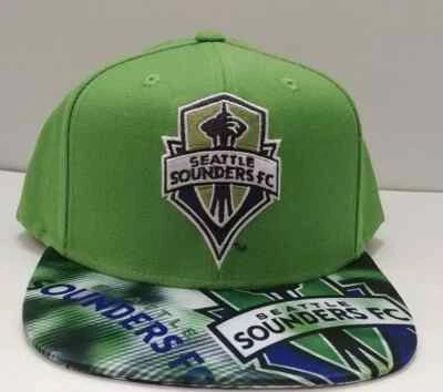 Seattle Sounders FC MLS Adidas Authentic Team fashion Snapback Hat - Image 1 of 4