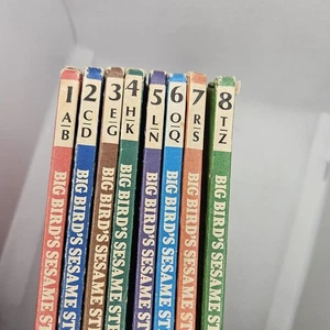 Big Bird's Sesame Street Dictionary Books #1-8 A-Z Complete Set 1981 Hardcover - Picture 1 of 12