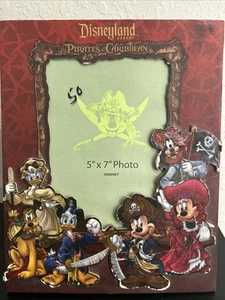 Disney Parks Fluch der Karibik Bild Disneyland Rahmen 5" x 7" Mickey - Bild 1 von 6