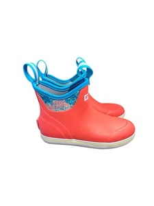 Xtratuf  Salmon Sisters Ankle Deck Boots Ladies Size 6  - Coral - Picture 1 of 14