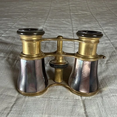 Antique Purple Pearl Lemaire Paris Opera Glasses Glass - Image 1 of 4