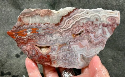 Sweet Laguna Lace Agate Rough Slab - Mexico! - Image 1 of 4