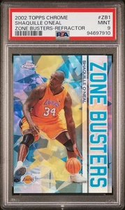 Shaquille Shaq O’Neal 2002 Topps Chrome Zone Busters #ZB1 Refractor PSA Mint 9! - Picture 1 of 2