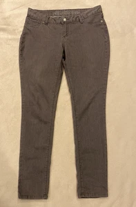 Express Jeans Damen 12R grau Straight Button Fly Stretch Denim leicht - Bild 1 von 8