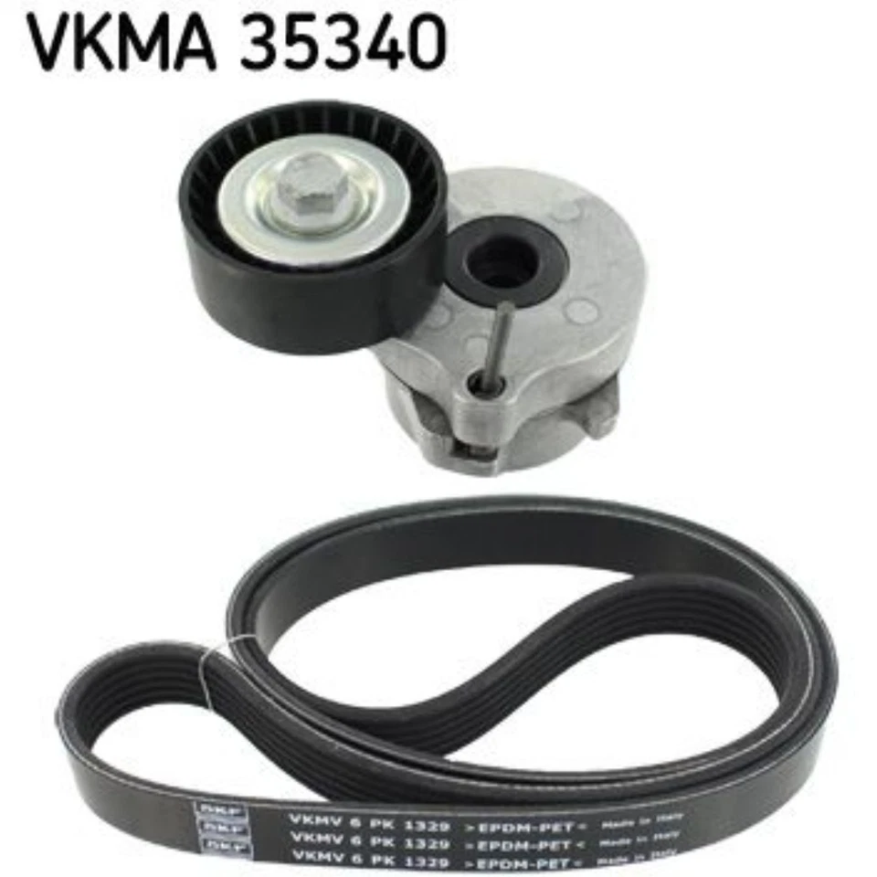 SKF Jeu de courroies trapézoïdales à nervures pour Opel Corsa D S07 Van (VKMA 35340) - Photo 1/1