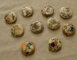 10 Tokio Cigarette Pinback Pin Buttons Lot - Picture 1 of 5