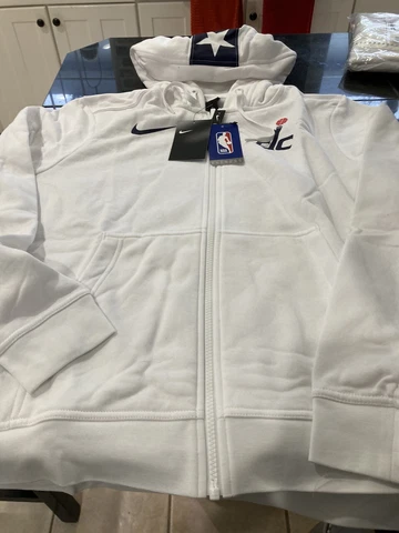 WOMENS Nike WASHINGTON WIZARDS City Edition HOODIE WHITE XL NWT RARE Cover