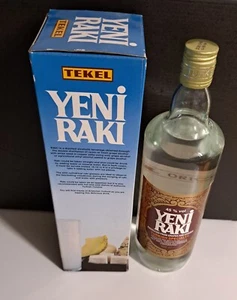 alter Yeni Raki Tekel 1 L Flasche im Präsentkarton 45% türkischer Anisschnaps - Bild 1 von 8