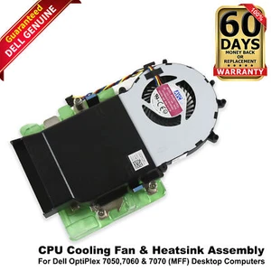 Dell OptiPlex 7050 MFF Micro 65W Cooling Fan Heatsink Assembly for CPU 35KV1 - Afbeelding 1 van 9