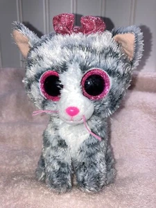 Ty Beanie Boo -KIki Cat - 6 inch Plush - Picture 1 of 2