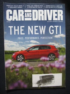 CAR AND DRIVER Magazine August 2020 THE NEW GTI - Picture 1 of 2