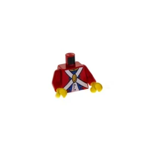1X Lego Torso Minifigure Soldier Imperial Pirates 2 Officer Uniform 973PB0527C01 - Picture 1 of 2