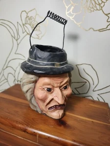 Dept 56 Halloween Poliwoggs 4" Cesto Strega Arte Popolare Primitiva Ritirato - Foto 1 di 9