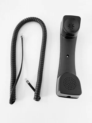 NUEVO Receptor de auricular para teléfono Toshiba serie DP5000 IP5000 negro con cable rizado Foto 1 de 3