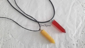 Collana resina ciondolo cristallo oro - Imagen 1 de 1