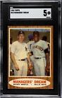 1962 Topps #18 - Managers Dream - w/ HOF Mantle & Mays - SGC 5