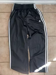 Adidas Mens 3 Stripe Windbreaker Pants Size Small Jogger Track Sweatpants - Picture 1 of 3