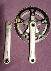 Retro Shimano XT FC-M730 crankset cranks 7/8 speed 170mm Silver - Picture 1 of 4