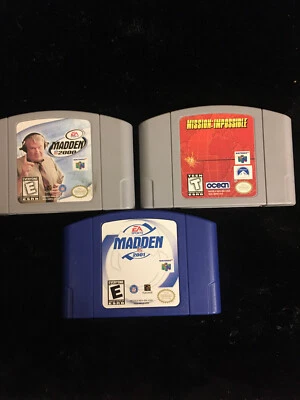 Mission Impossible, Madden 2000, Madden 2001 N64 games lot - Image 1 of 4