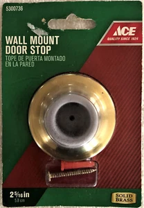 Ace 2-5/16 in. Tope de puerta de pared de latón W - Imagen 1 de 1