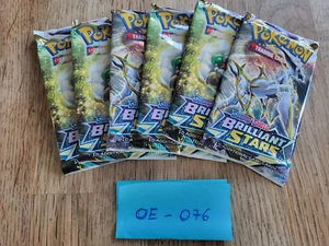 Pokemon TCG Sword and Shield Brilliant Stars 6xBooster Packs Englisch - Bild 1 von 1