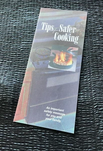 Tips for Safer Cooking Whirlpool Advertising Brochure Booklet 1997 Flyer - Picture 1 of 3